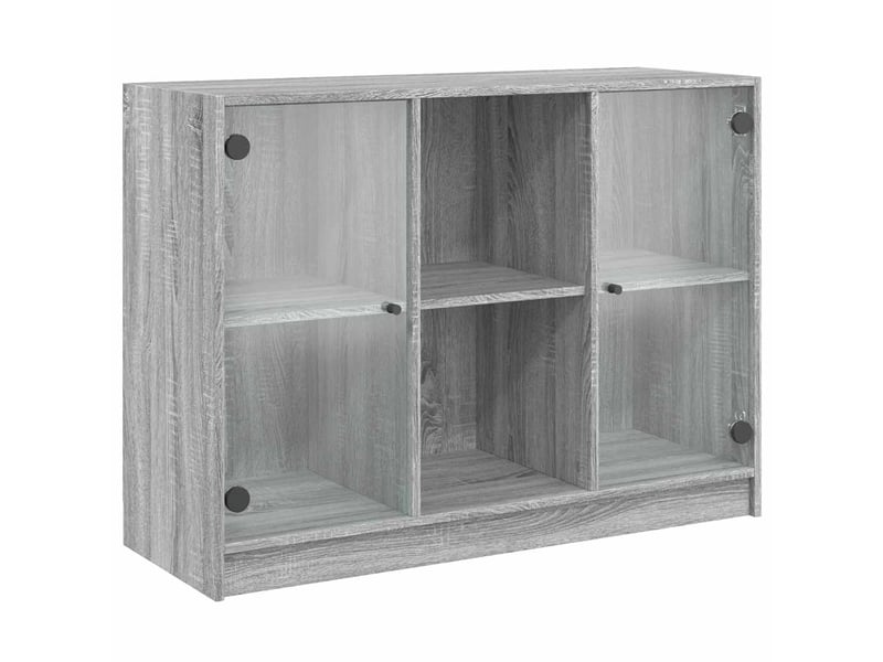  Buffet - bahut - meuble de rangement sonoma gris 102x37x75,5 cm bois d'ingénierie  - Conforama A