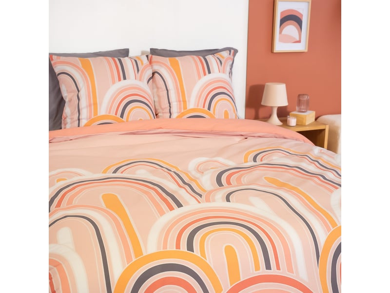  Parure de lit 220x240 cm coton love PD25940 - Conforama C