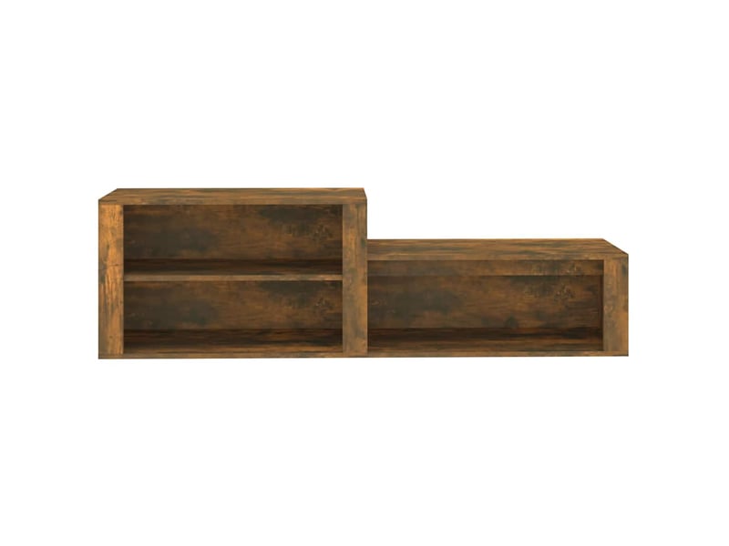  Meuble à chaussure | armoire à chaussures chêne fumé 150x35x45 cm bois d'ingénierie  - Conforama E