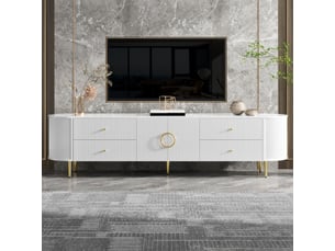 Meuble tv coloris blanc 180 cm <strong></strong>  <strong>GL Store</strong>