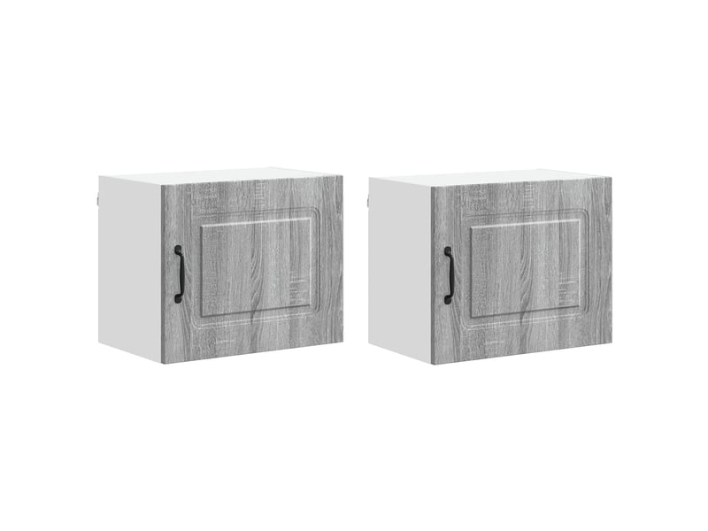  Meuble mural de cuisine | armoire de cuisine 2 pcs gris sonoma shl7772  - Conforama A