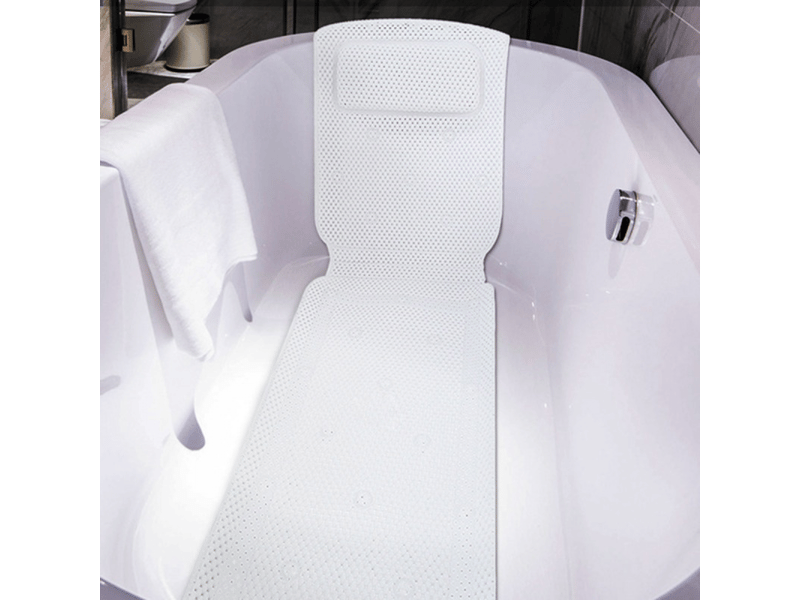  Tapis de bain complet avec oreiller 3d air mesh, support ergonomique, ventouses antidérapantes pour baignoire et spa  - Conforama D