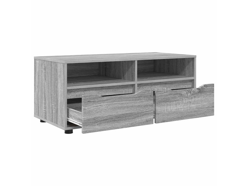 Meuble tv - banc tv - meuble de rangement 100 x 48 x 43 cm gris sonoma bois d'ingénierie  - Conforama E