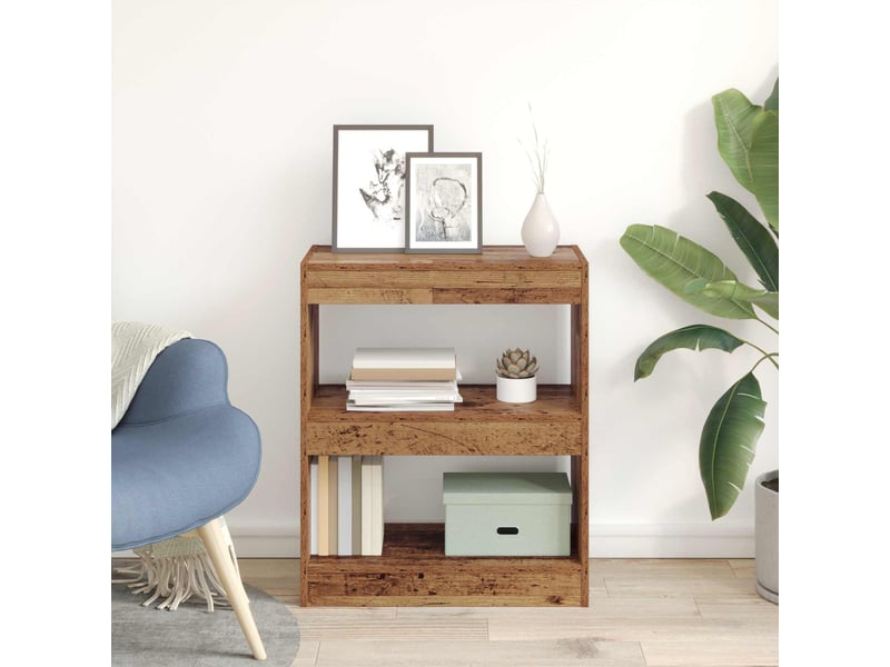  Bibliothèque 2 niveaux, armoire à livres 60 x 30 x 72 cm bois d'ingénierie shl8481  - Conforama D