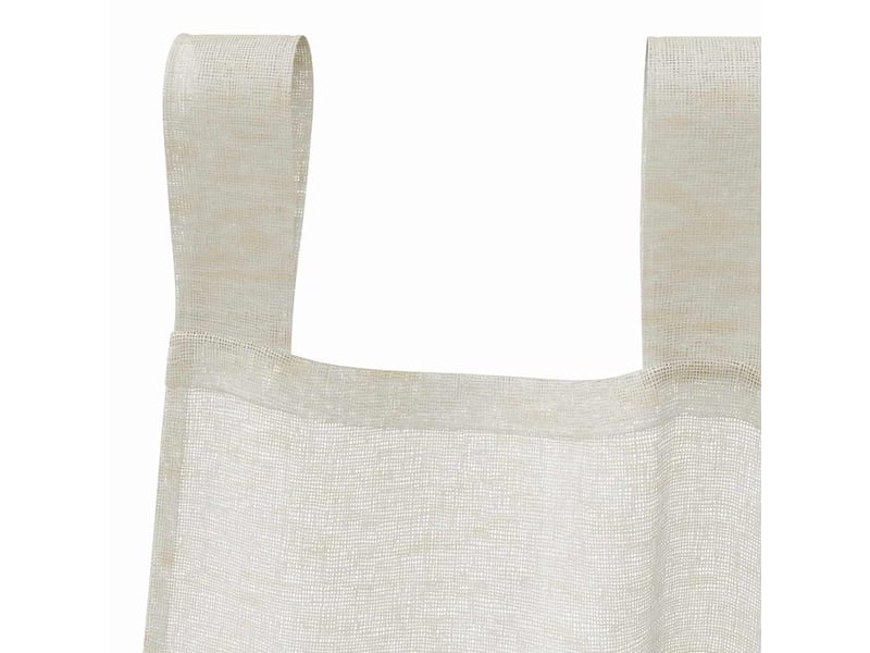 Lot de 2 rideaux en voile, voilage crème 225 x 140 cm polyester cf43898 - Conforama E