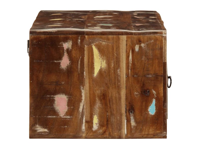  Meuble tv - banc tv - meuble de rangement mural 100x32x25 cm bois massif de récupération  - Conforama C