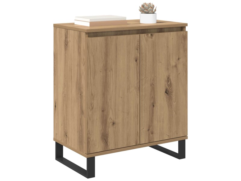  Buffet - bahut - meuble de rangement chêne artisanal 60 x 35 x 70 cm bois d'ingénierie  - Conforama C
