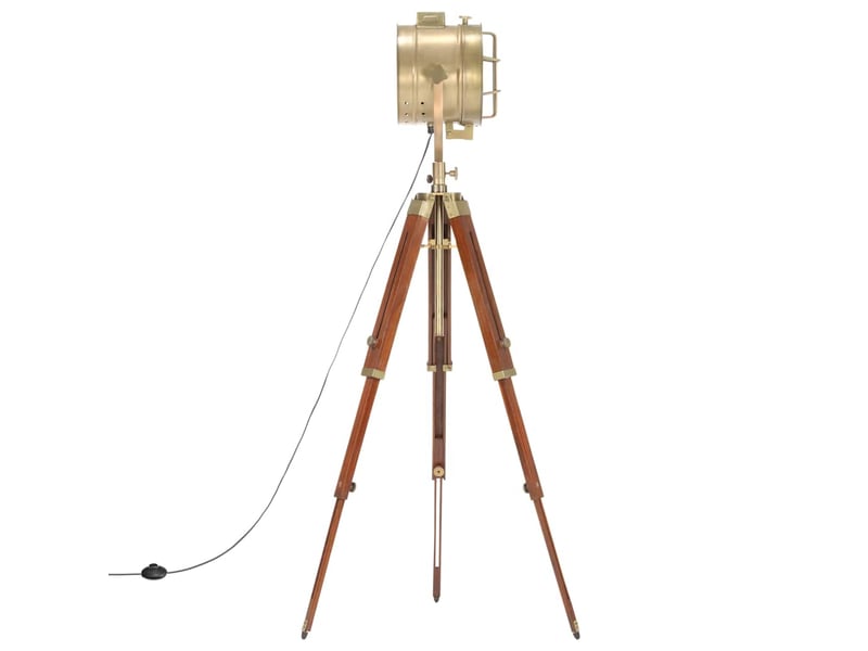  Lampadaire à trépied bois de manguier massif 165 cm shl22671  - Conforama D