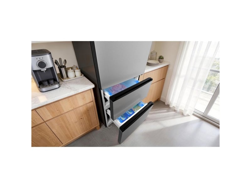 Réfrigérateur combiné 2 portes 403 l total no frost inverter inox RP403BLE0 - Conforama C
