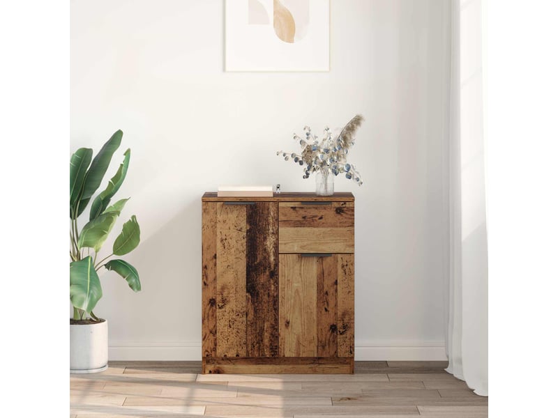 Buffet - bahut - meuble de rangement bois ancien 60 x 30 x 70 cm bois d'ingénierie - Conforama D