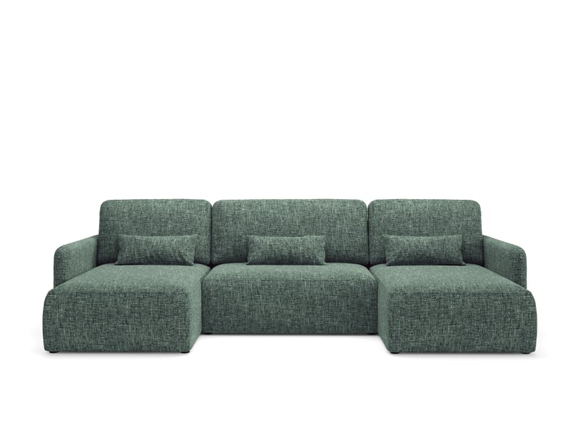  Canapé d'angle convertible livello u vert  - Conforama A