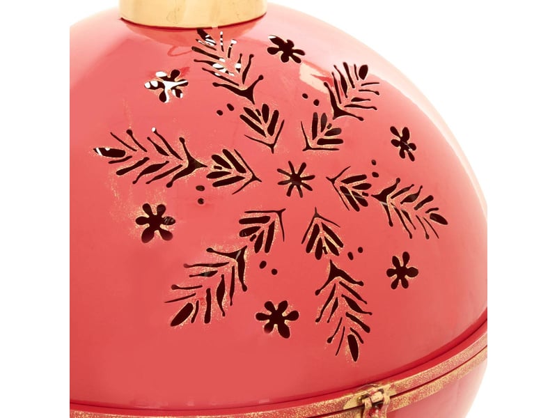  Grelot de noël en métal rouge d. 52 cm pour l'extérieur  - Conforama D