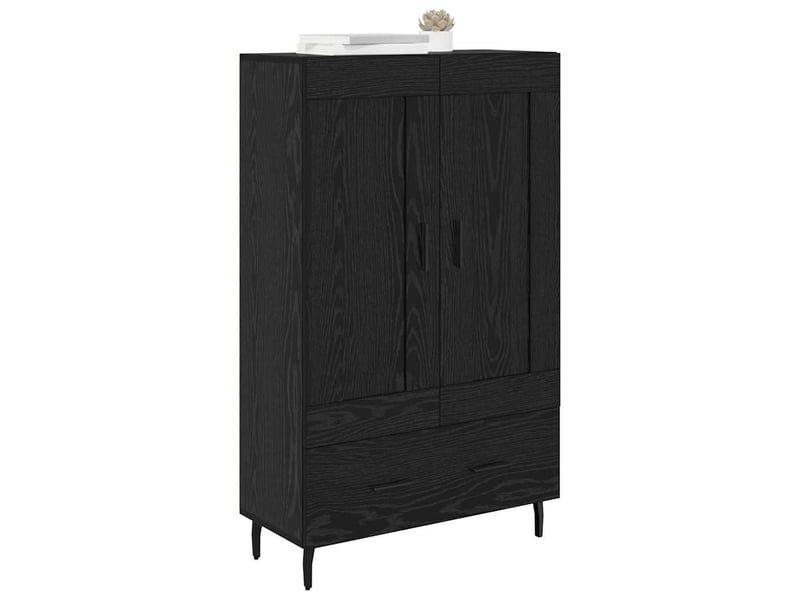  Buffet - haut armoire chêne noir 69,5 x 31 x 115 cm bois d'ingénierie  - Conforama C
