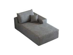 Canapé droit fixe <strong>VVBV</strong> <strong></strong> 1 place Tissu gris