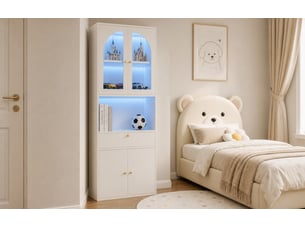 Bibliotheque coloris  blanc  <strong>BEAUNIV</strong> <strong></strong> - 35 cm x 180 cm