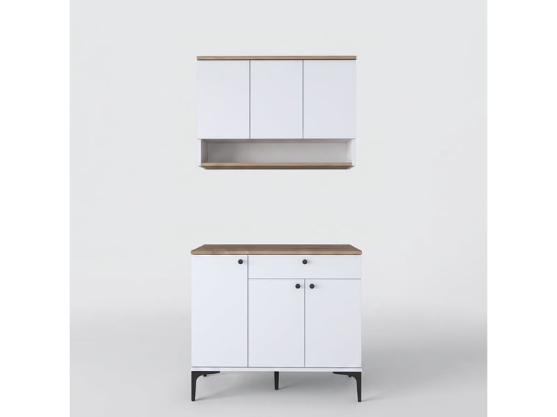  Buffet multiusage avec meuble haut et tiroir habitat  - Conforama A