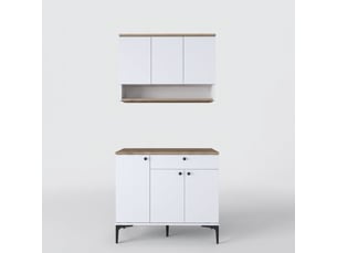 Buffet multiusage avec meuble haut et tiroir habitat