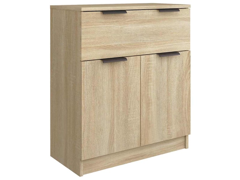  Buffets 3 pcs - bahut - meuble de rangement chêne sonoma bois d'ingénierie  - Conforama E