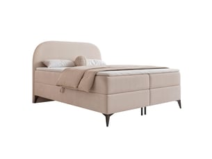 Lit coffre 140x200 cm IDOHOME  NOELIA coloris beige