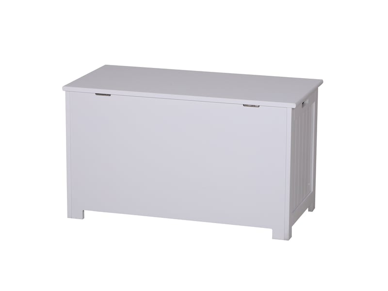  Coffre de rangement à couvercle en mdf avec poignées 81 x 40 x 46 cm  - Conforama B
