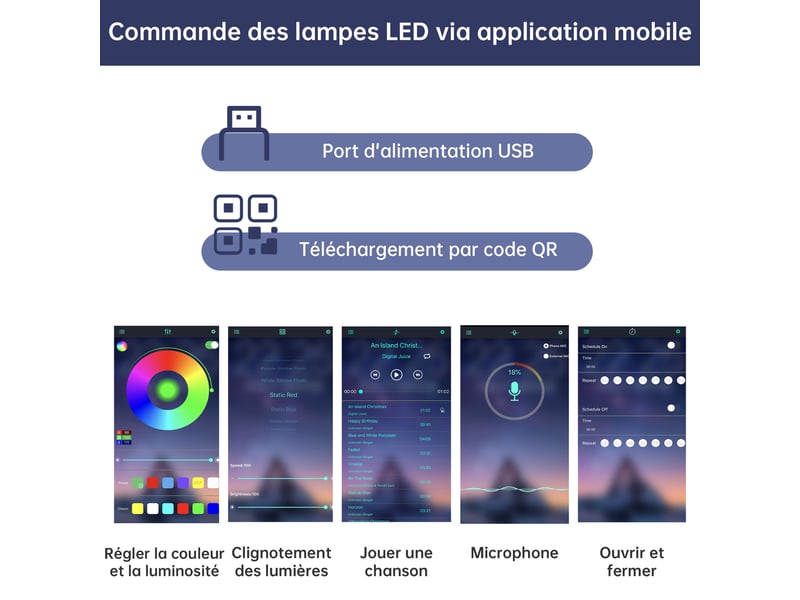  Meuble tv noyer 180 cm avec led application, portes coulissantes et bords arrondis  - Conforama D