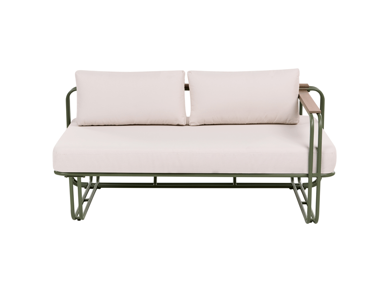  Ensemble de salon de jardin avec table et ottoman 3 places camerota  métal vert  - Conforama E