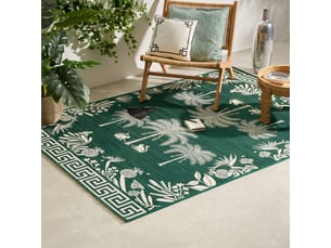 Tapis d'extérieur the palm resort 160x230cm vert foncé