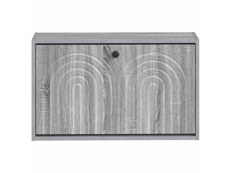  Meuble à chaussures mural, armoire à chaussures alkmaar 71x17x43 cm sonoma gris  - Conforama D