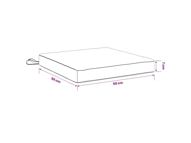  Lot de 4 coussins de siège, coussins d'assise soest 100 % polyester cf60273  - Conforama E