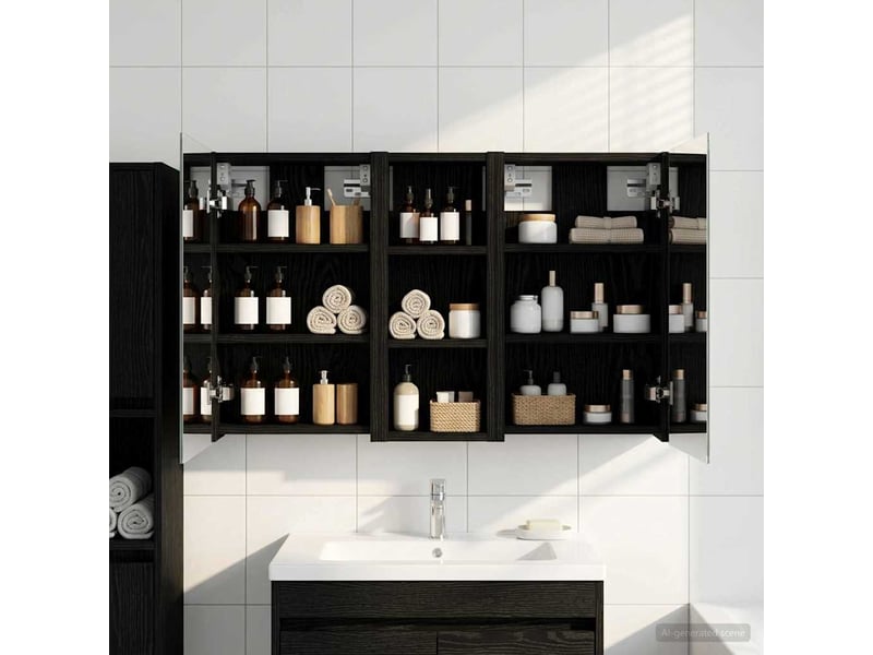  Ensemble de meubles de salle de bain 3 pcs 80x10.5x50 cm shl4402  - Conforama B