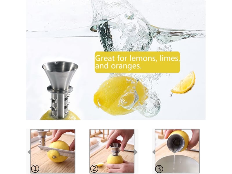 Lot de 1 presse-citron manuel avec bec verseur intégré - extracteur de jus simple et rapide - Conforama C
