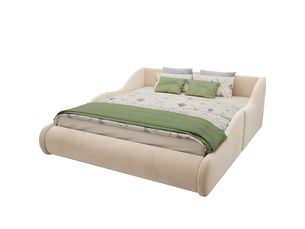 Lit adulte fixe 140x200 cm FLORAGRACE 12 latte(s)