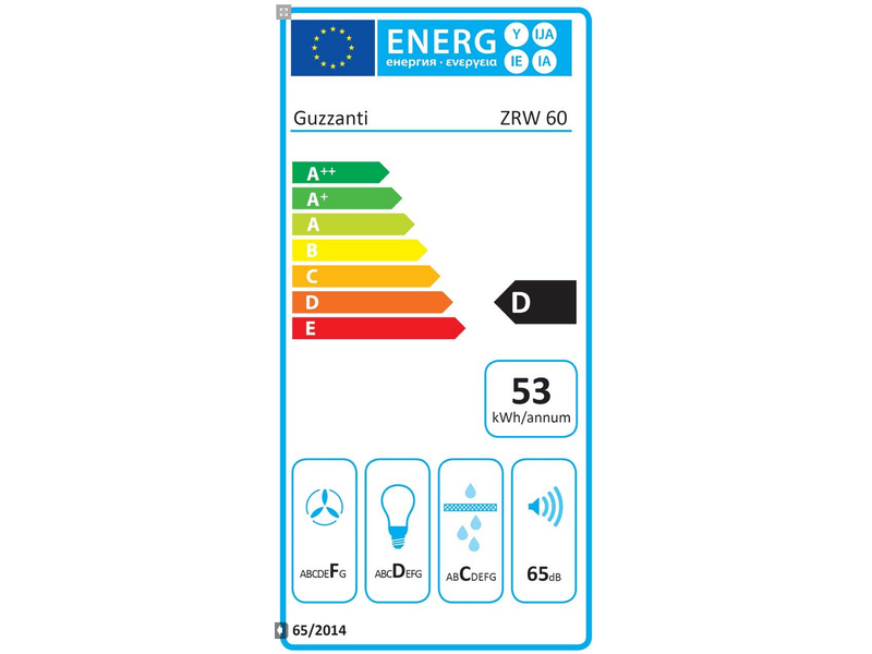 Ciarko zrd 60 built-in black 178 m3/h ZRD 60 czarny - Conforama E