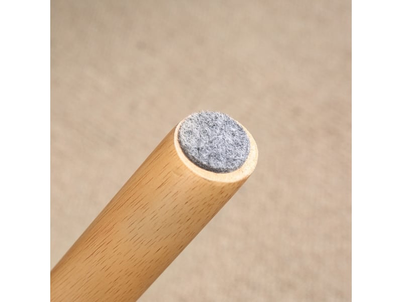  Pouf repose-pieds 67x45x38 cm pieds en bois gris clair  - Conforama D