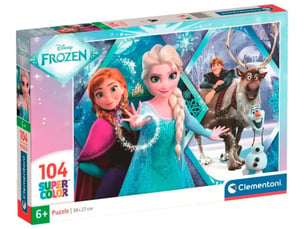 Puzzle clementoni 25045 super color la reine des neiges - 104 pièces