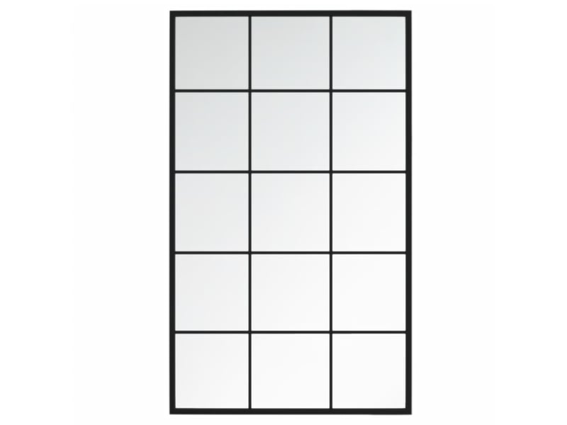  Lot de 2 miroirs muraux noir 100x60 cm métal cf62942  - Conforama E