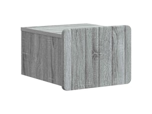 Table de chevet - cabinet de chevet - table de nuit mural sonoma gris 33 x 34,5 x 24 cm