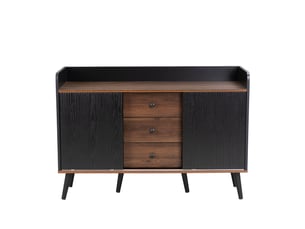 Buffet 2 porte(s) 3 tiroir(s) - 40 cm coloris noir