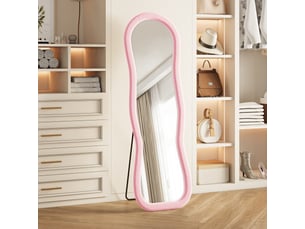 Miroir  à poser coloris rose <strong></strong>  <strong></strong> - 50 cm x 2 cm