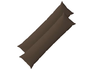 Lot de 2 coussins avec oreiller, coussins décoratifs heerlen taupe tissu cf50329
