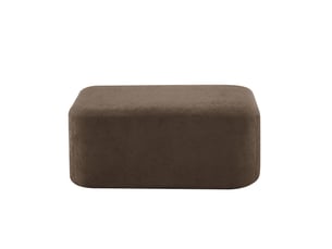 Ottoman velvet brown - pouf modulable canapé sans cadre