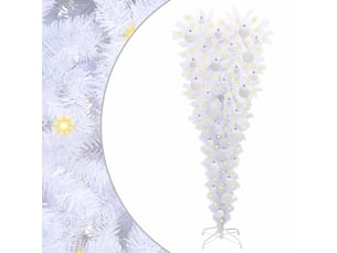 Sapin de noël, arbre de noël artificiel avec 150 led blanc 120 cm pvc et acier cf61185