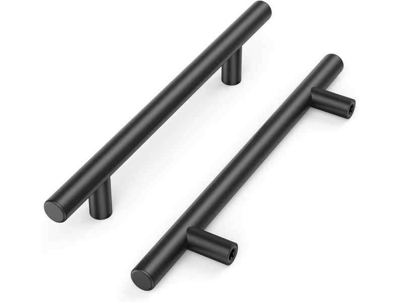  Poignées pour meubles - pour lavabos, coiffeuses - en acier inoxydable - 15 pièces - 200 mm - noir  - Conforama A