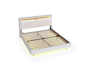 Lit coffre 140x200 cm    coloris beige