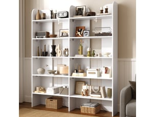 Bibliotheque coloris  blanc  <strong>REDOM</strong> <strong></strong> - 25 cm x 160 cm