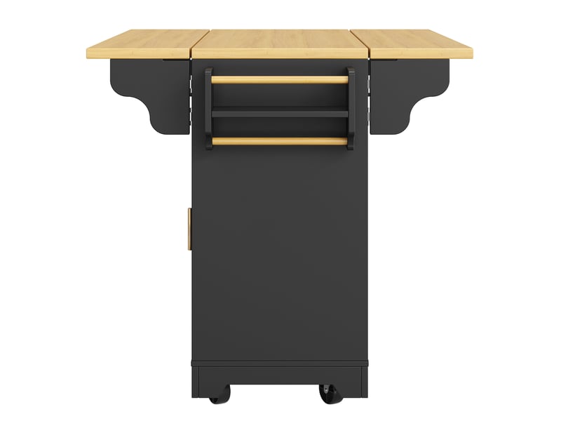  Desserte 120x40x95 cm pliable avec éclairage rgb mdf noir  - Conforama D
