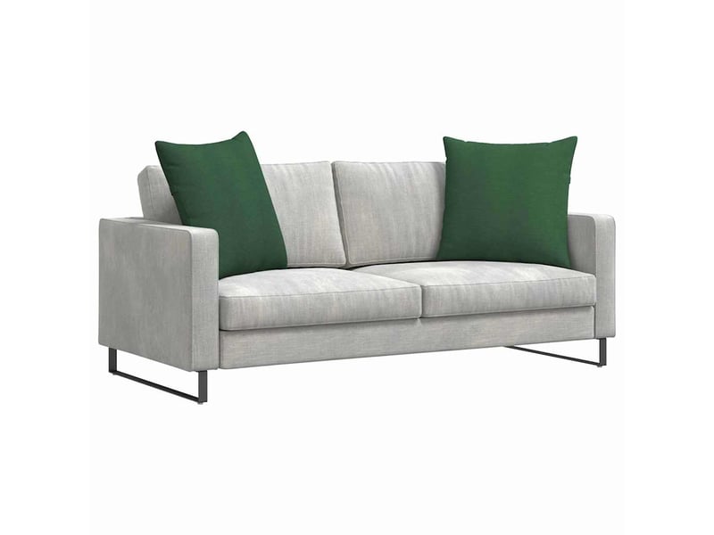  Lot de 2 coussins de canapé, coussins décoratifs vert foncé 80 x 80 cm cf59197  - Conforama C
