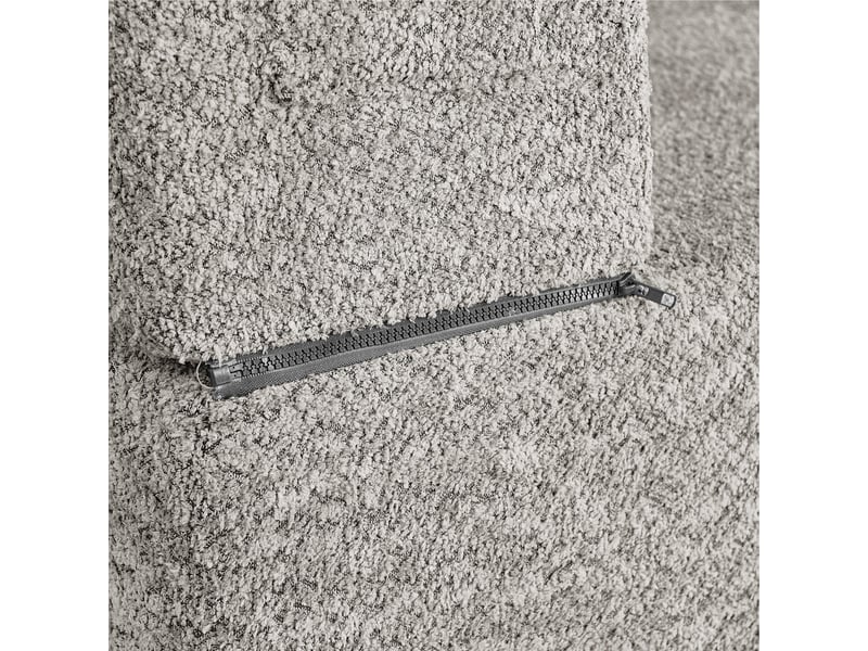  Fauteuil convertible modulaire gris clair tissu canapé lit d'appoint pliable avec rangement  - Conforama R