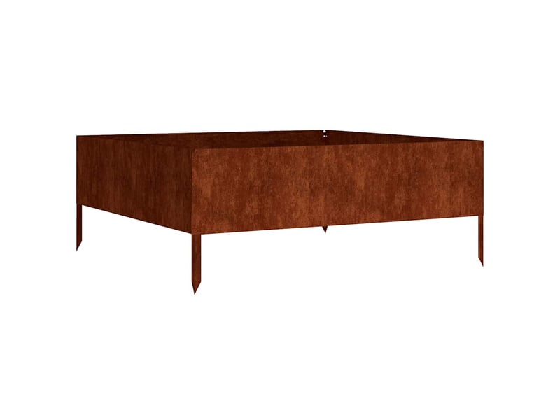 Jardinière - lit surélevé de jardin 100x100x41 cm acier corten  - Conforama A