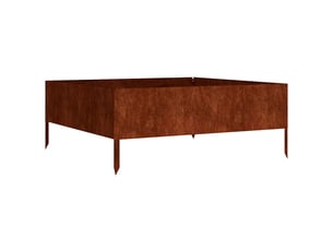 Jardinière - lit surélevé de jardin 100x100x41 cm acier corten